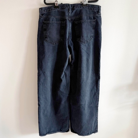 AGOLDE Low Slung Baggy Jeans | Women’s 31 | Washed Black Denim - Picture 4 of 10